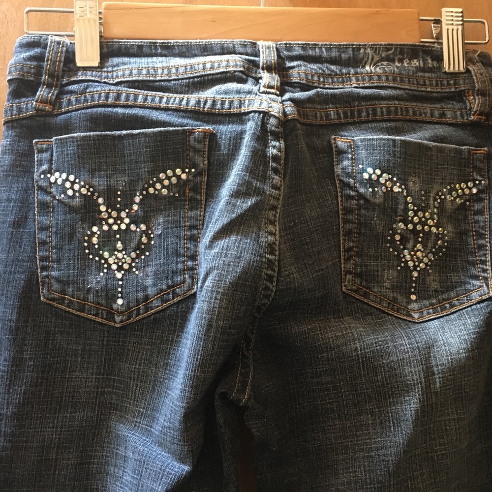 Jeweled Denim Jeans